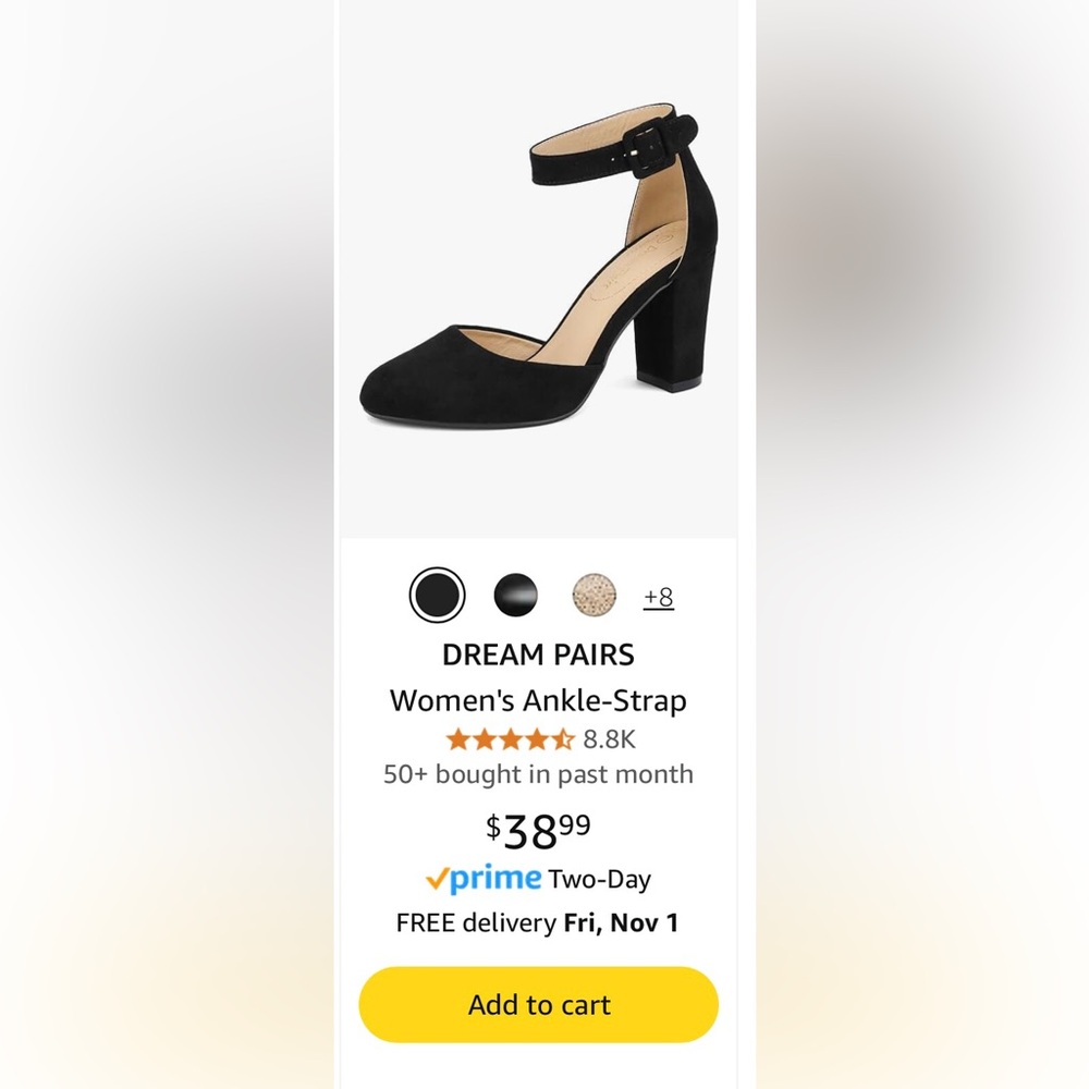 DREAM PAIRS Women's Ankle-Strap